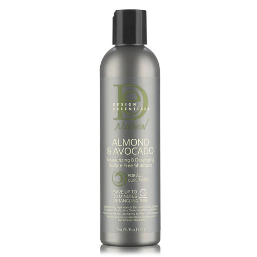 Design Essentials Natural Almond & Avocado Moisturizing & Detangling Shampoo 8oz